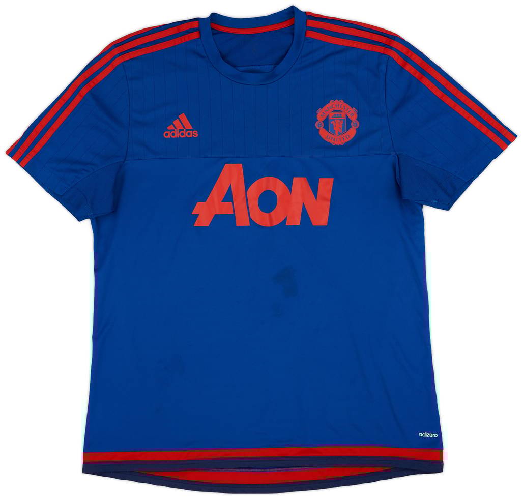 2015-16 Manchester United adizero Training Shirt - 9/10 - (XL)