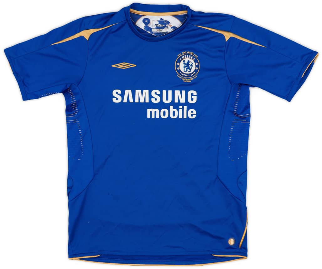 2005-06 Chelsea Centenary Home Shirt - 8/10 - (L.Boys)