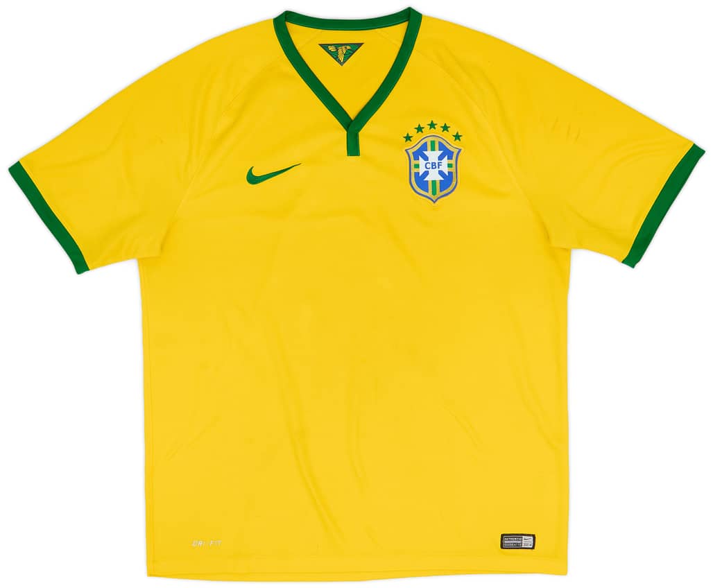 2014-15 Brazil Home Shirt - 6/10 - (L)