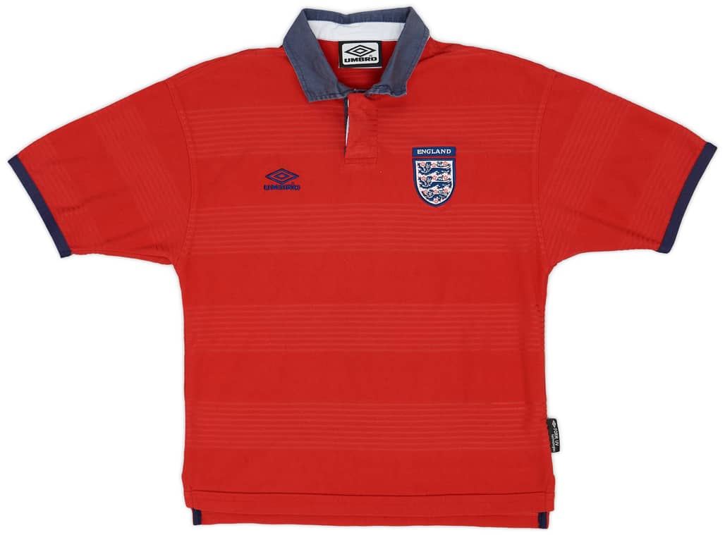 1999-01 England Away Shirt - 8/10 - (M.Boys)