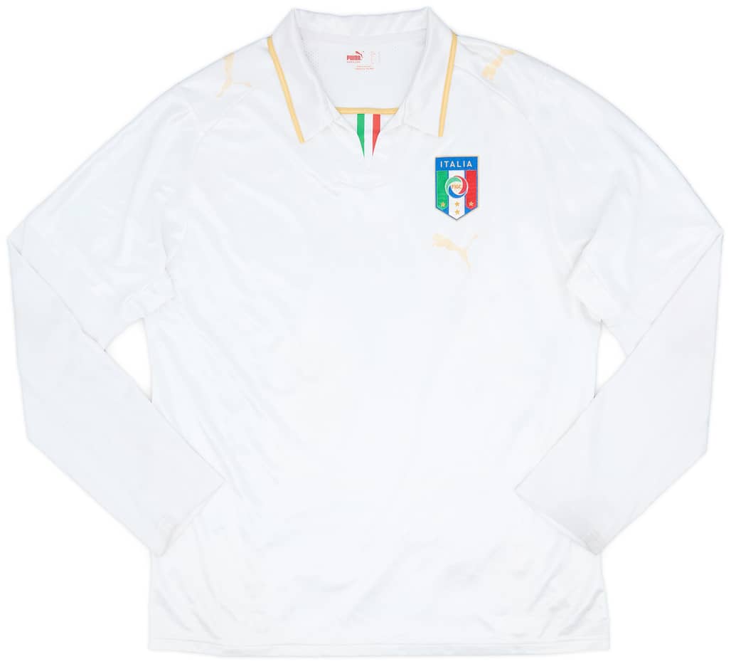 2007-08 Italy Away L/S Shirt - 5/10 - (L)