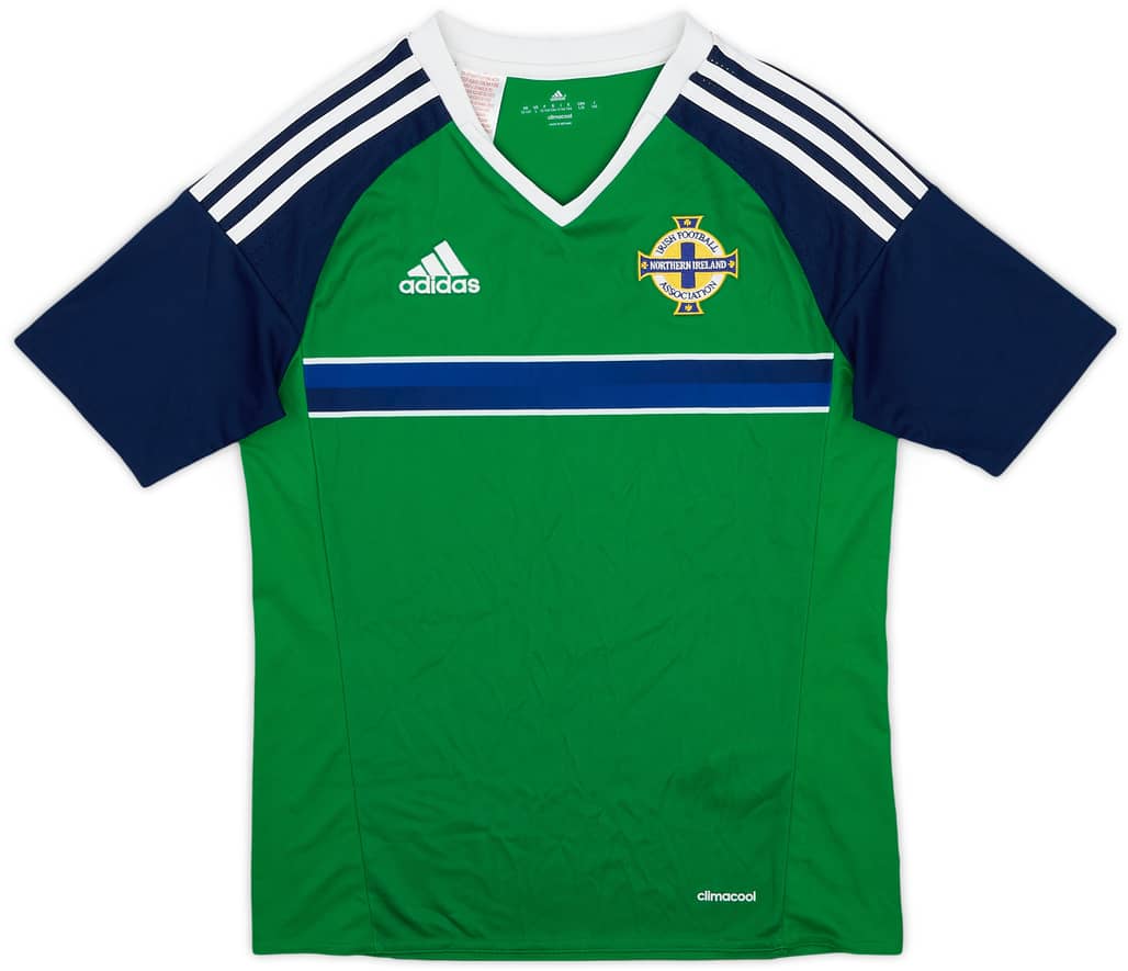 2016-17 Northern Ireland Home Shirt - 9/10 - (L.Boys)