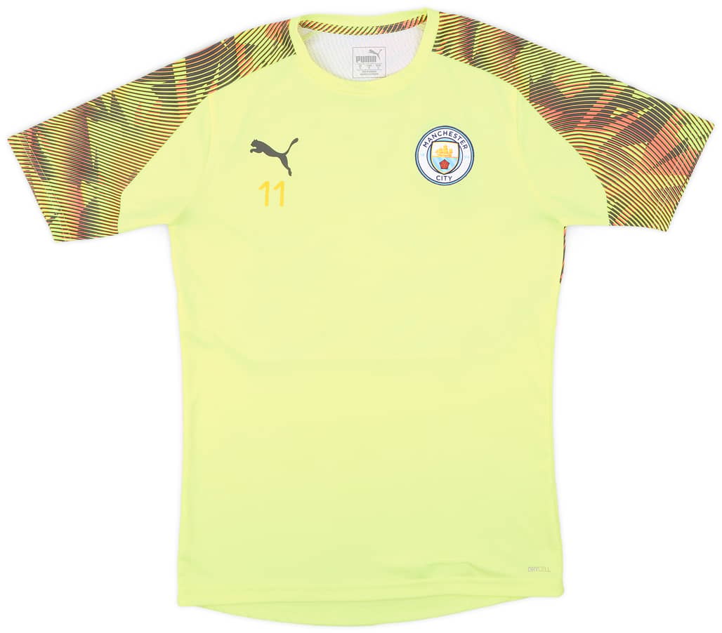 2019-20 Manchester City Puma Player Issue Training Shirt #11 - 10/10 - (S)