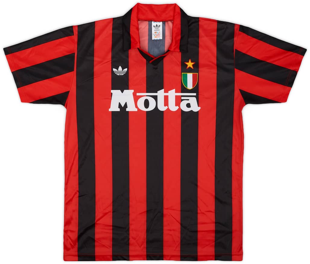 1992-93 AC Milan Home Shirt - 9/10 - (L)