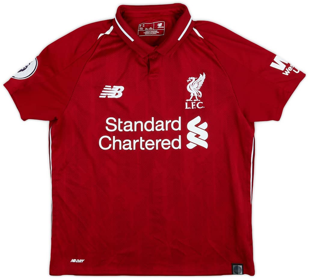 2018-19 Liverpool Home Shirt - 9/10 - (M.Boys)