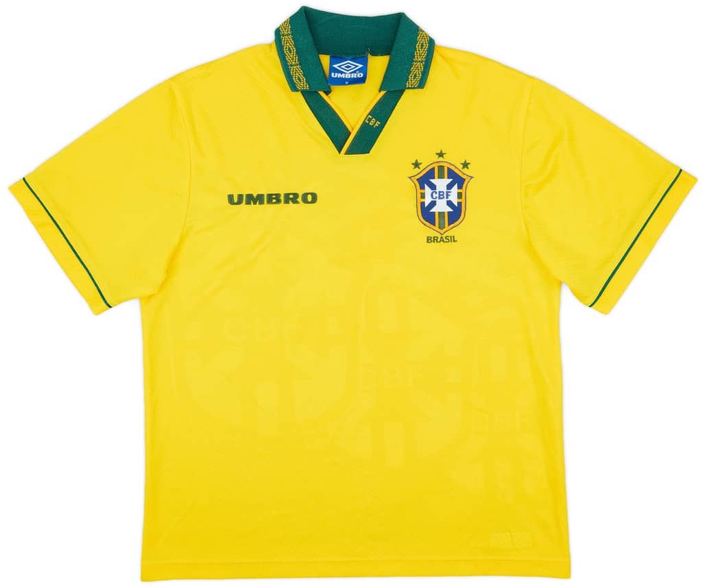 1993-94 Brazil Home Shirt - 8/10 - (M)