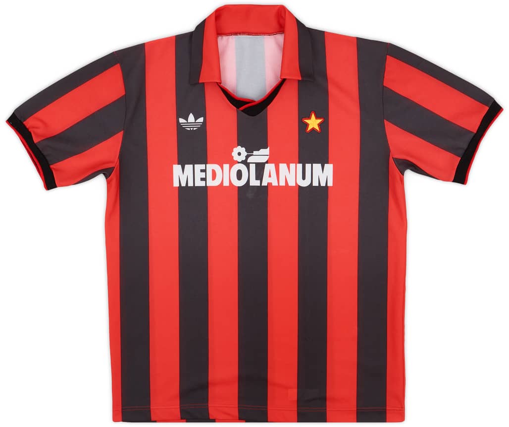 1990-91 AC Milan Basic Home Shirt - 8/10 - (M)