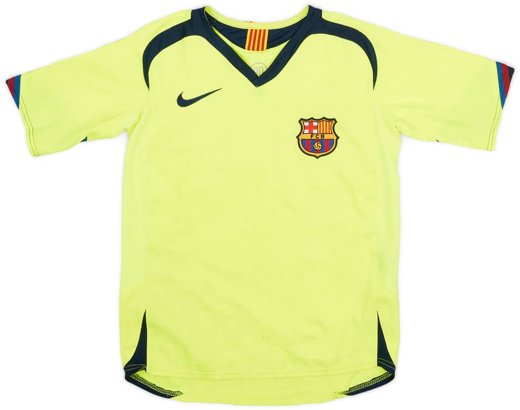 2005-06 Barcelona Away Shirt - 5/10 - (S.Boys)