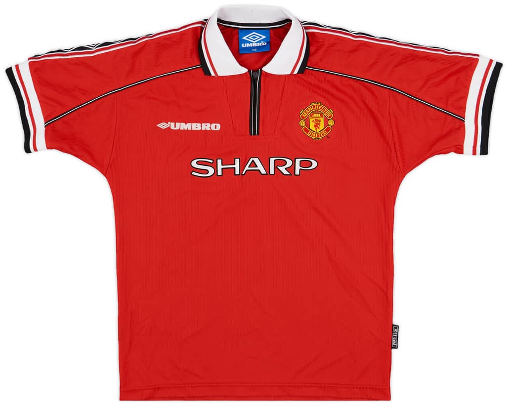 1998-00 Manchester United Home Shirt - 8/10 - (L.Boys)