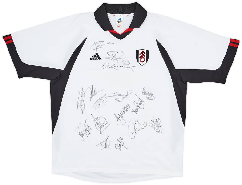 2002-03 Fulham Signed Home Shirt - 4/10 - (XL)