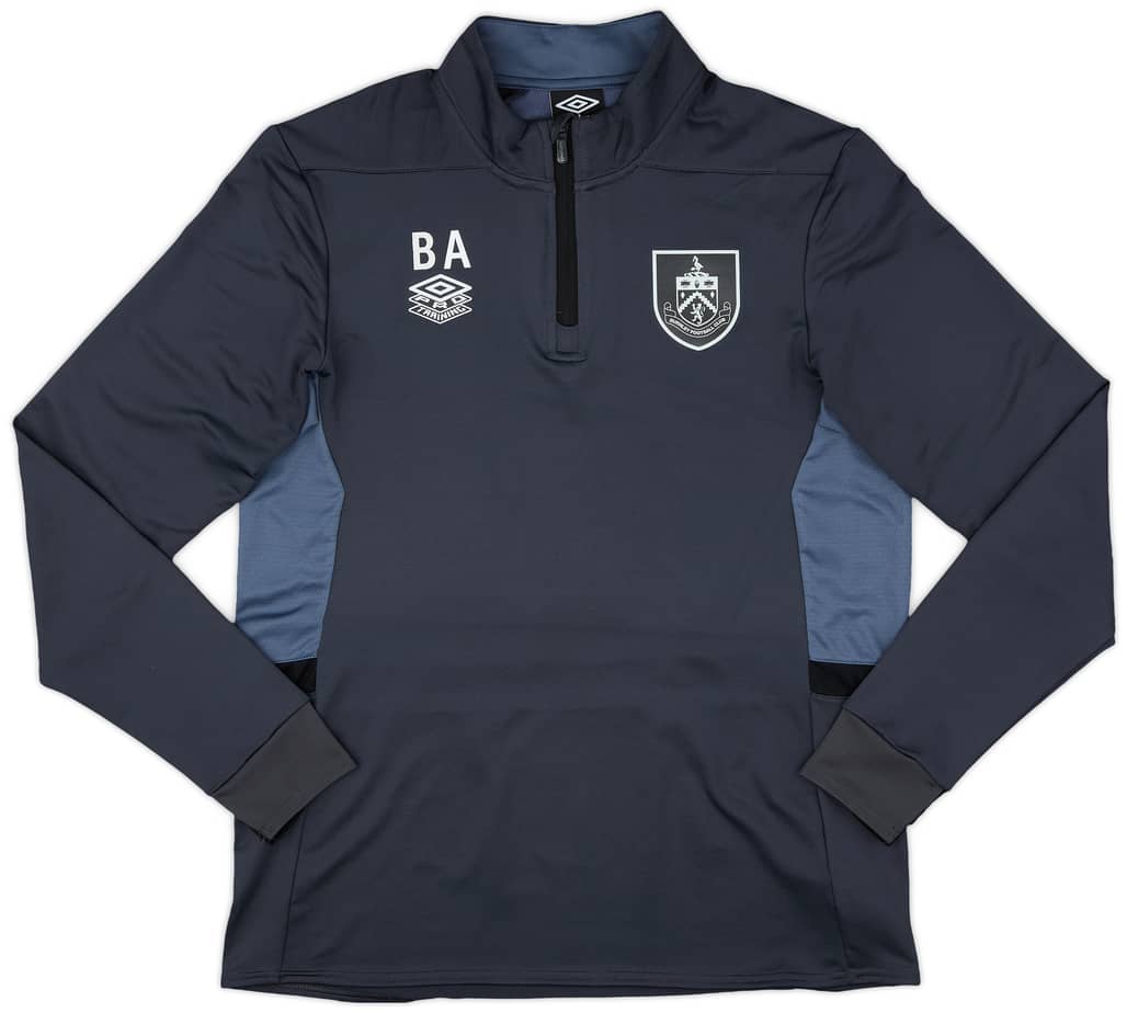 2022-23 Burnley Staff Issue Umbro 1/4 Zip Training Top BA - 10/10 - (L)