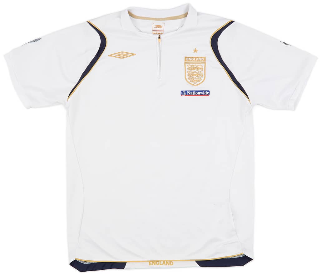 2006-07 England Umbro 1/4 Zip Training Shirt - 7/10 - (M)