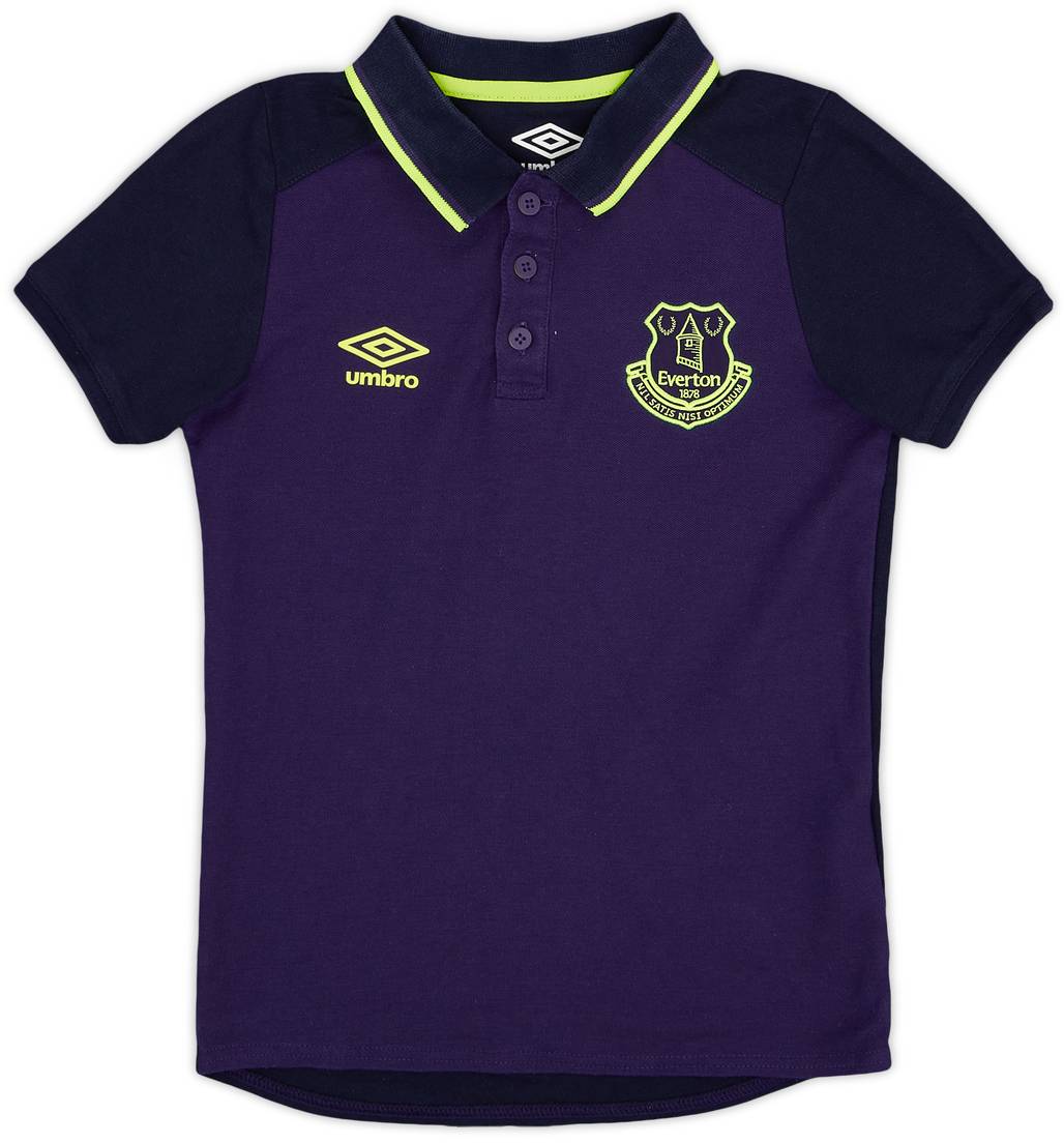 2017-18 Everton Umbro Polo Shirt - 9/10 - (S.Boys)