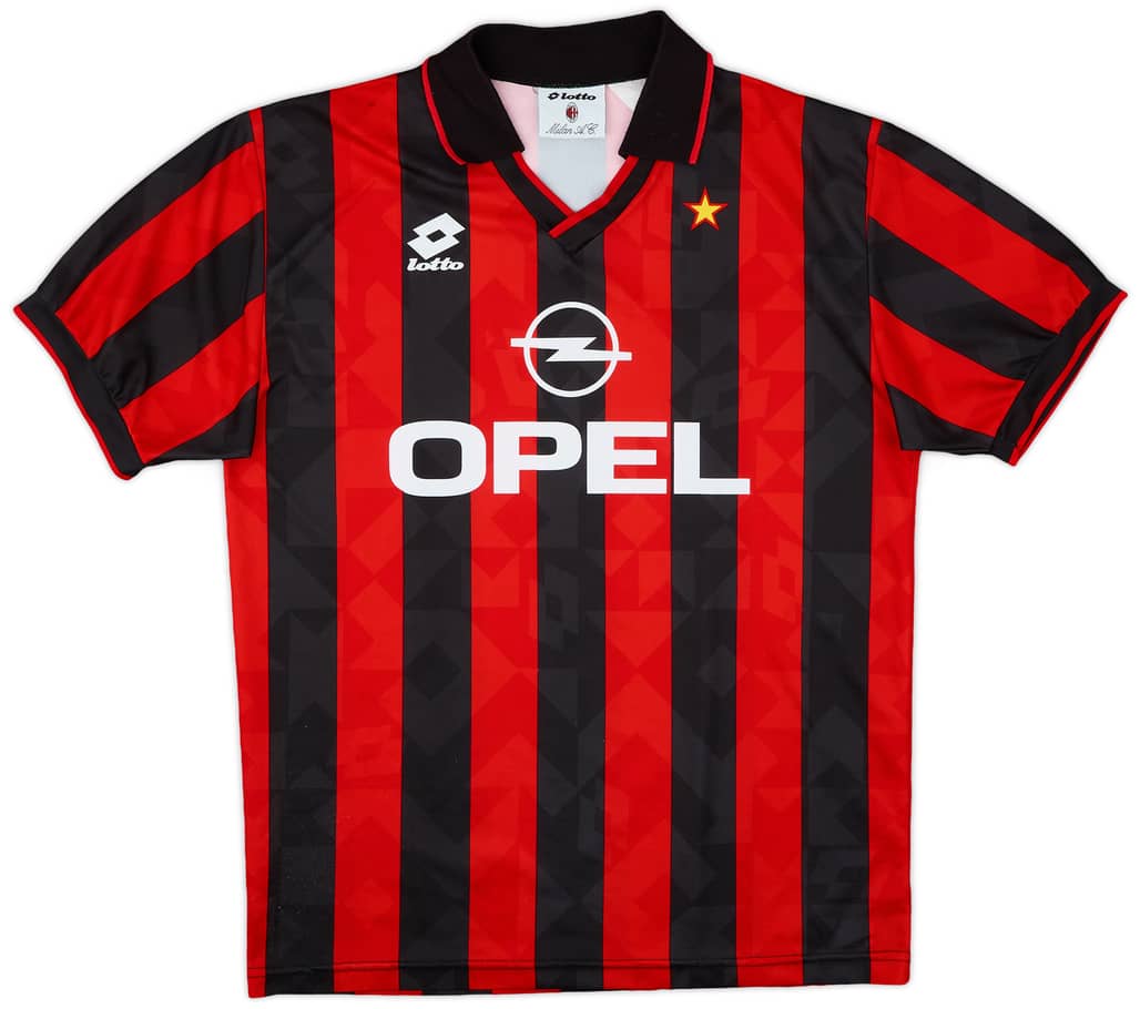 1994-95 AC Milan Home Shirt - 8/10 - (L)