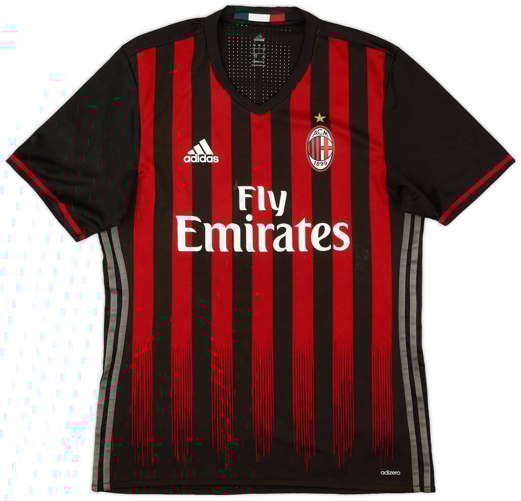 2016-17 AC Milan Home Shirt - 6/10 - (L)