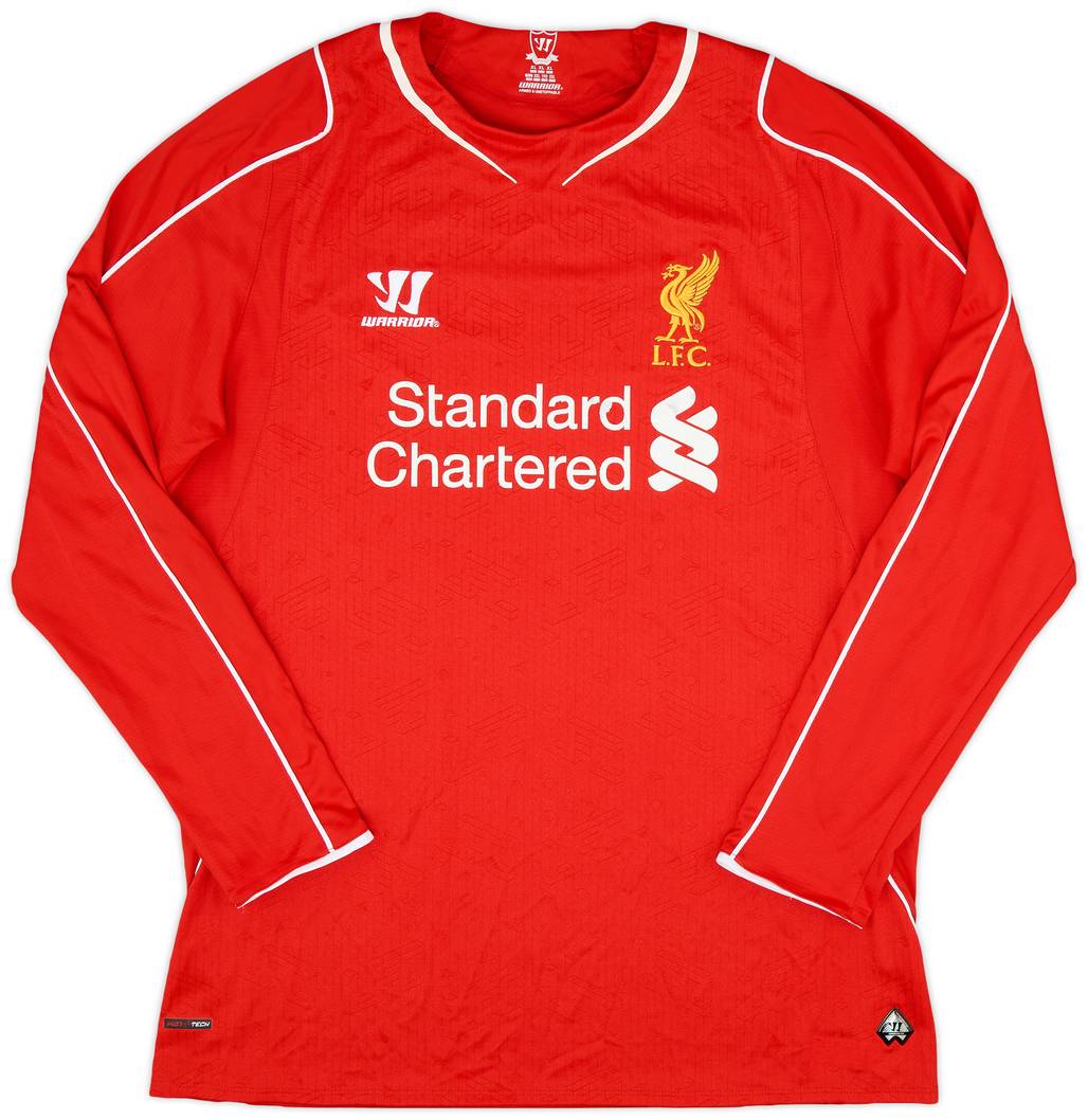 2014-15 Liverpool Home L/S Shirt - 6/10 - (XL)