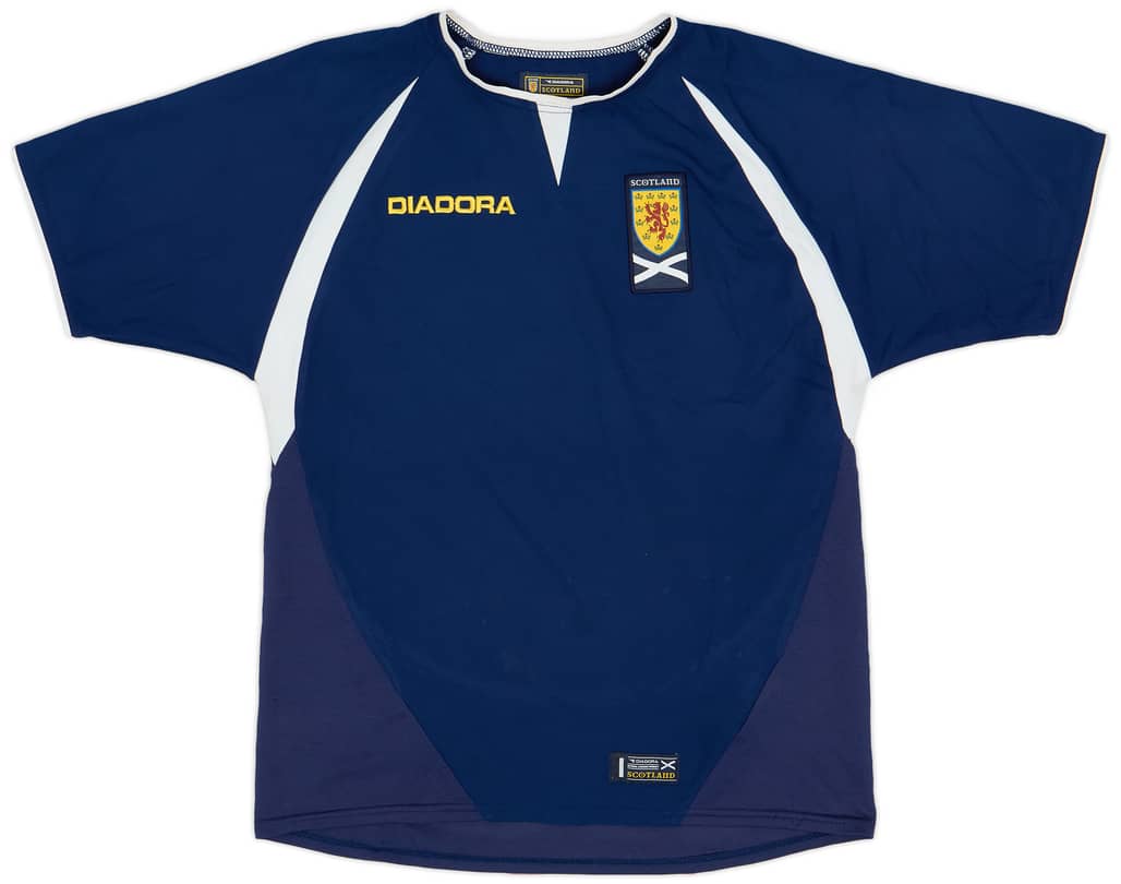 2003-05 Scotland Home Shirt - 6/10 - (L.Boys)