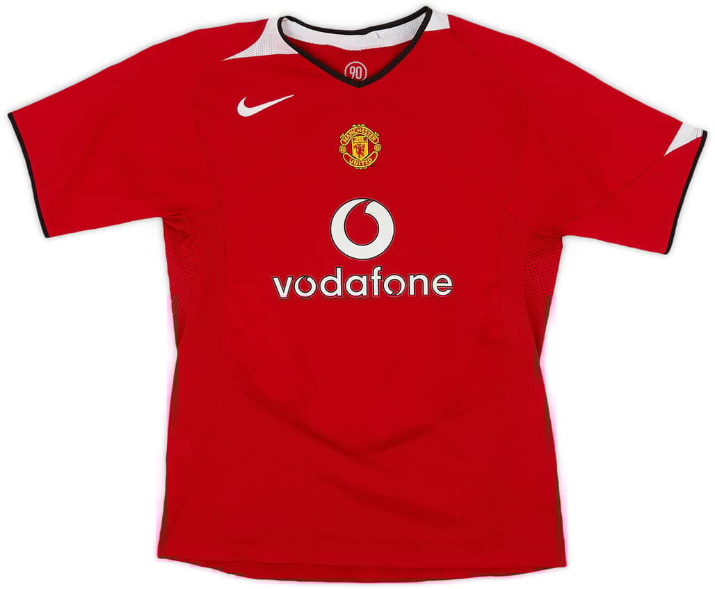 2004-06 Manchester United Home Shirt - 8/10 - (XL.Boys)