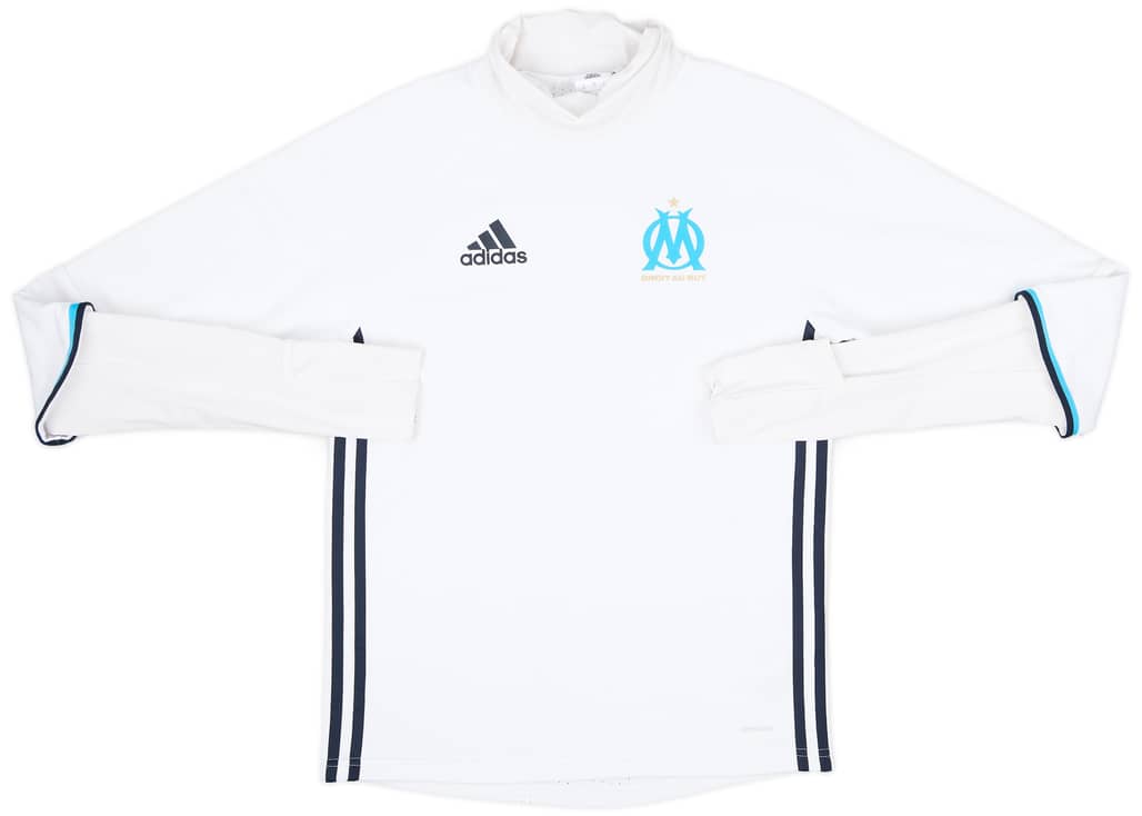 2016-17 Olympique Marseille adidas Drill Top - 8/10 - (XS)