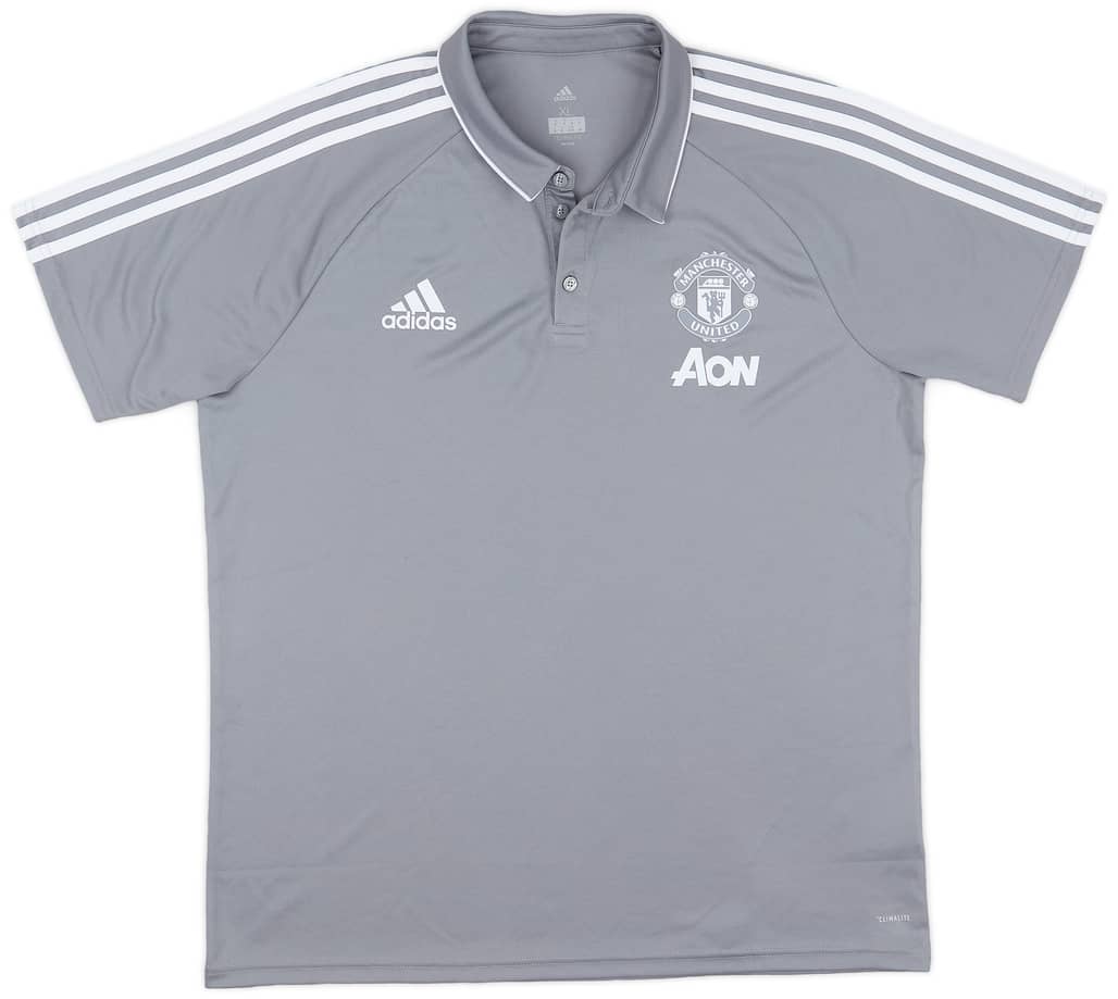 2017-18 Manchester United adidas Polo Shirt - 9/10 - (XL)