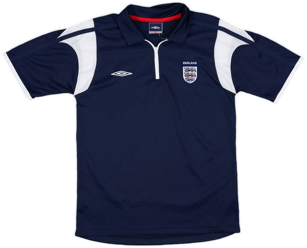 2005-06 England Umbro 1/4 Zip Training Shirt - 9/10 - (S)