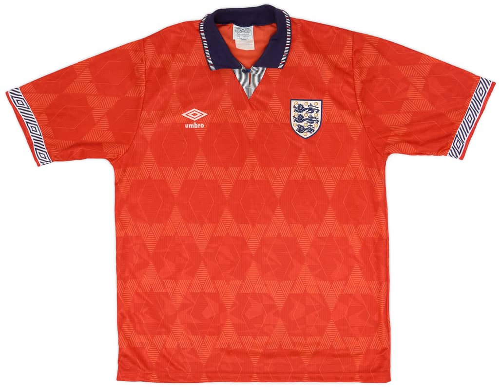 1990-93 England Away Shirt - 9/10 - (L)