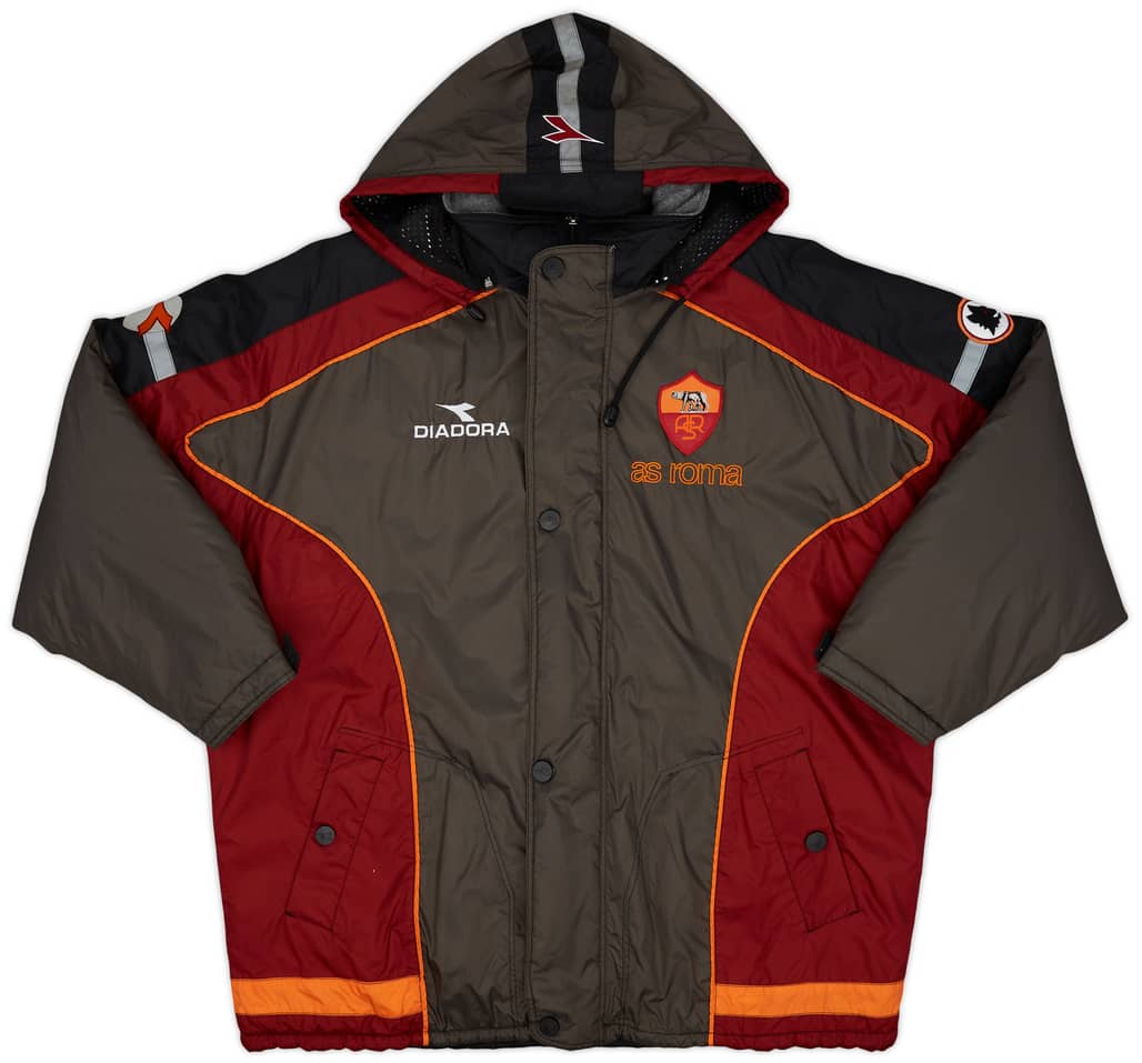 1998-99 Roma Diadora Padded Bench Coat - 9/10 - (L)