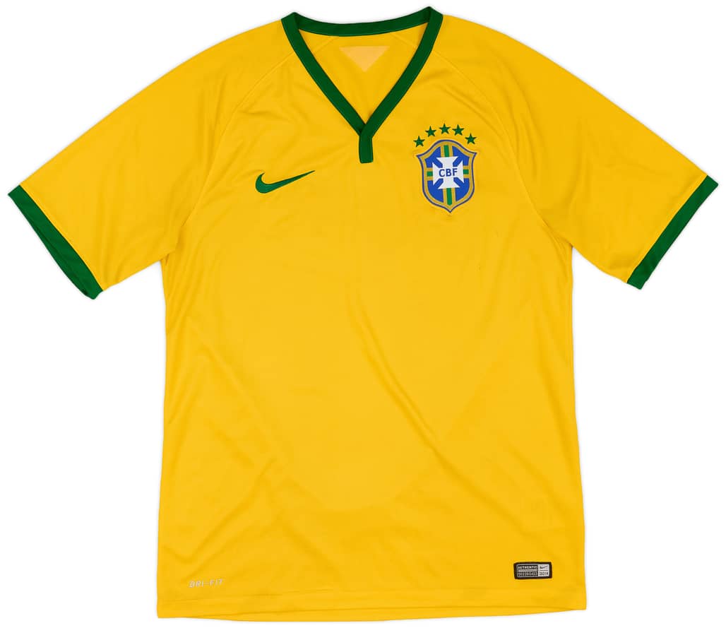 2014-15 Brazil Home Shirt - 7/10 - (M)