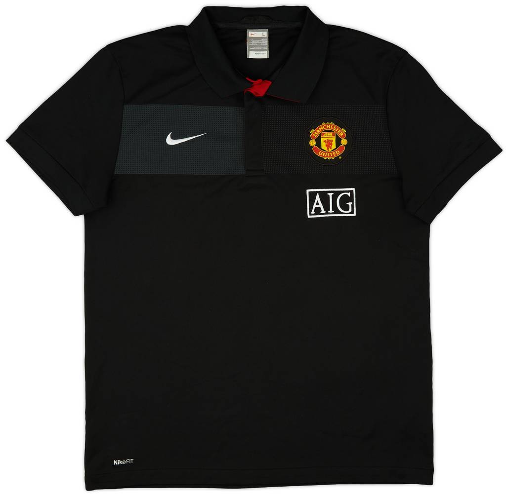 2009-10 Manchester United Nike Polo Shirt - 8/10 - (L)