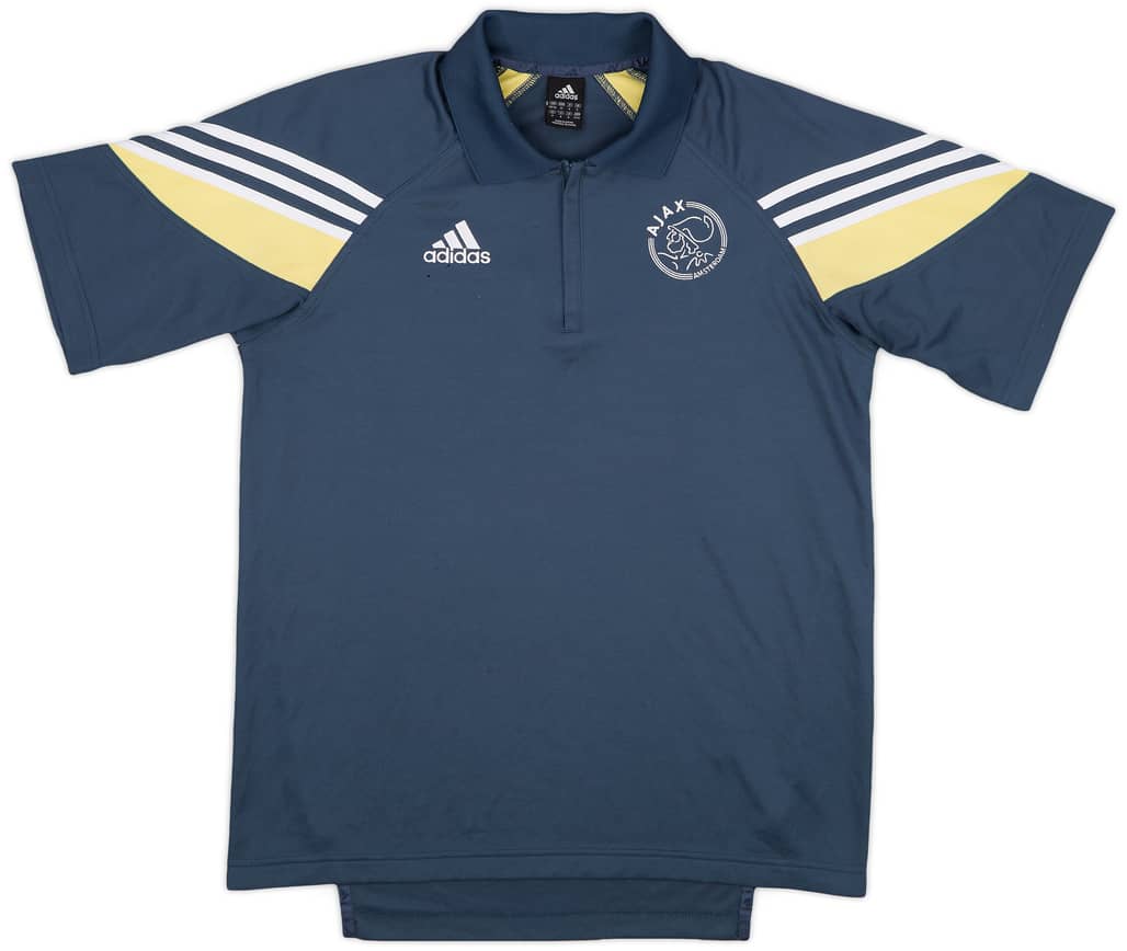 2003-04 Ajax adidas 1/4 Zip Polo Shirt - 5/10 - (M/L)