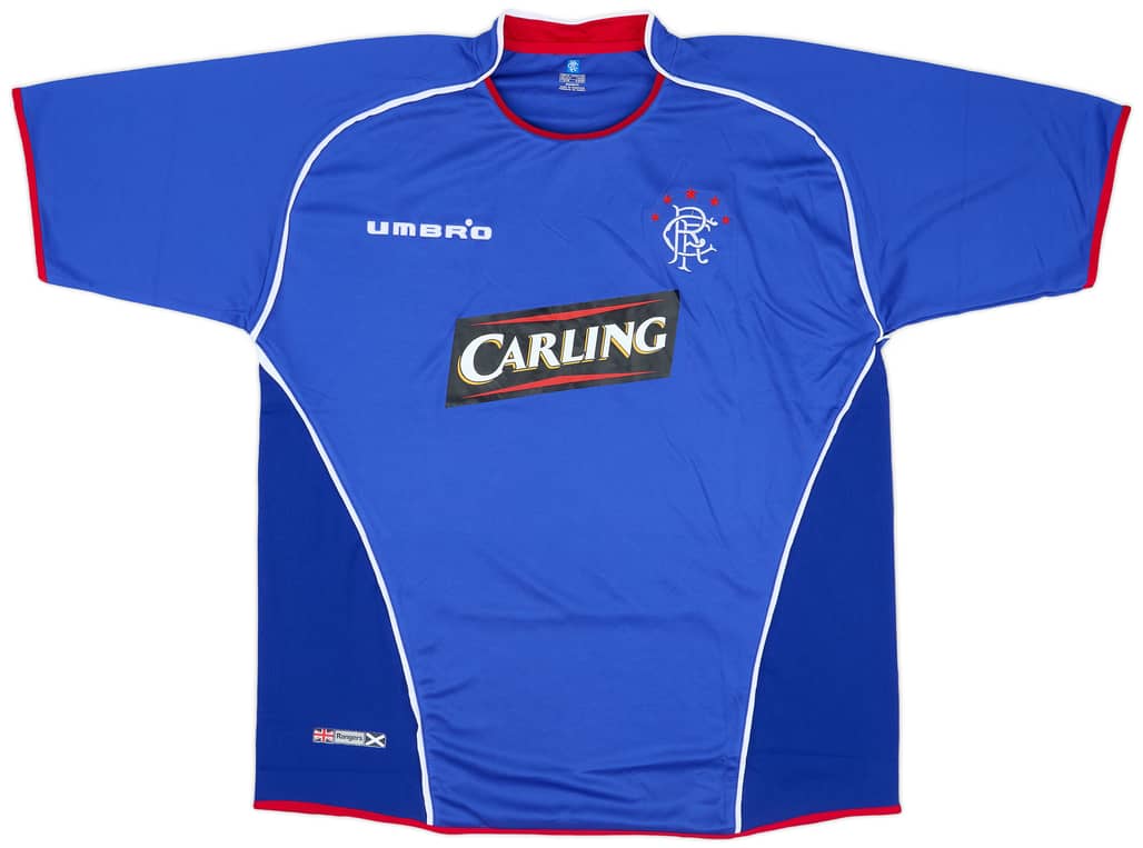 2005-06 Rangers Home Shirt - 8/10 - (XL)