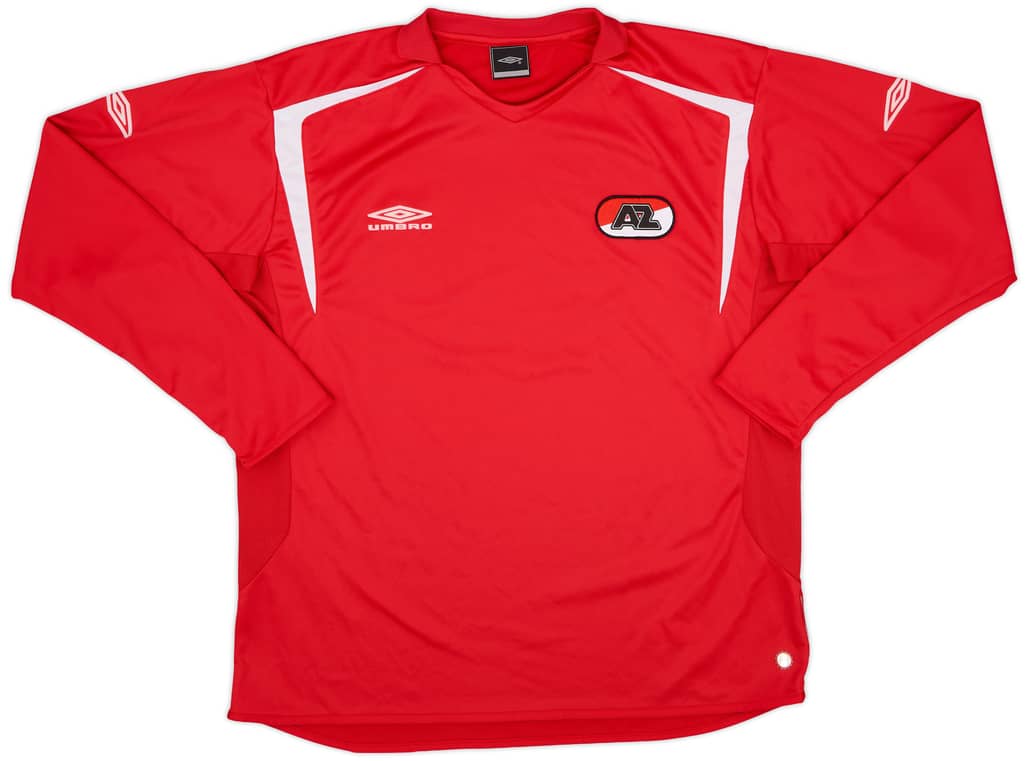2005-06 AZ Alkmaar Home L/S Shirt - 8/10 - (XL)