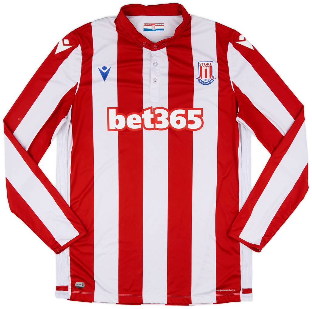 2019-20 Stoke City Home L/S Shirt - 6/10 - (3XL)