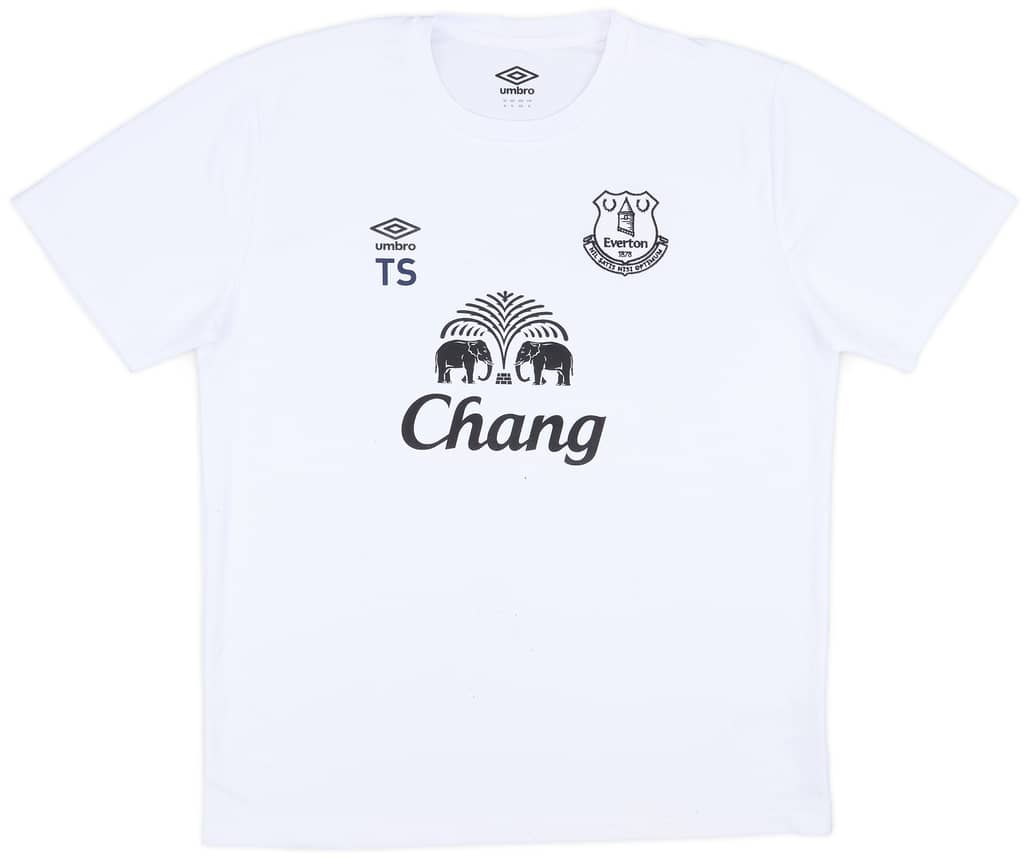 2014-15 Everton Umbro Staff Issue Training Shirt 'TS' - 9/10 - (XL)