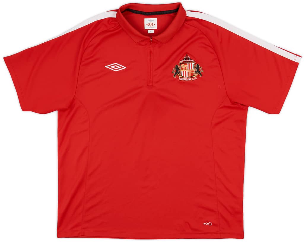 2010-11 Sunderland Umbro 1/4 Zip Polo Shirt - 9/10 - (XL)