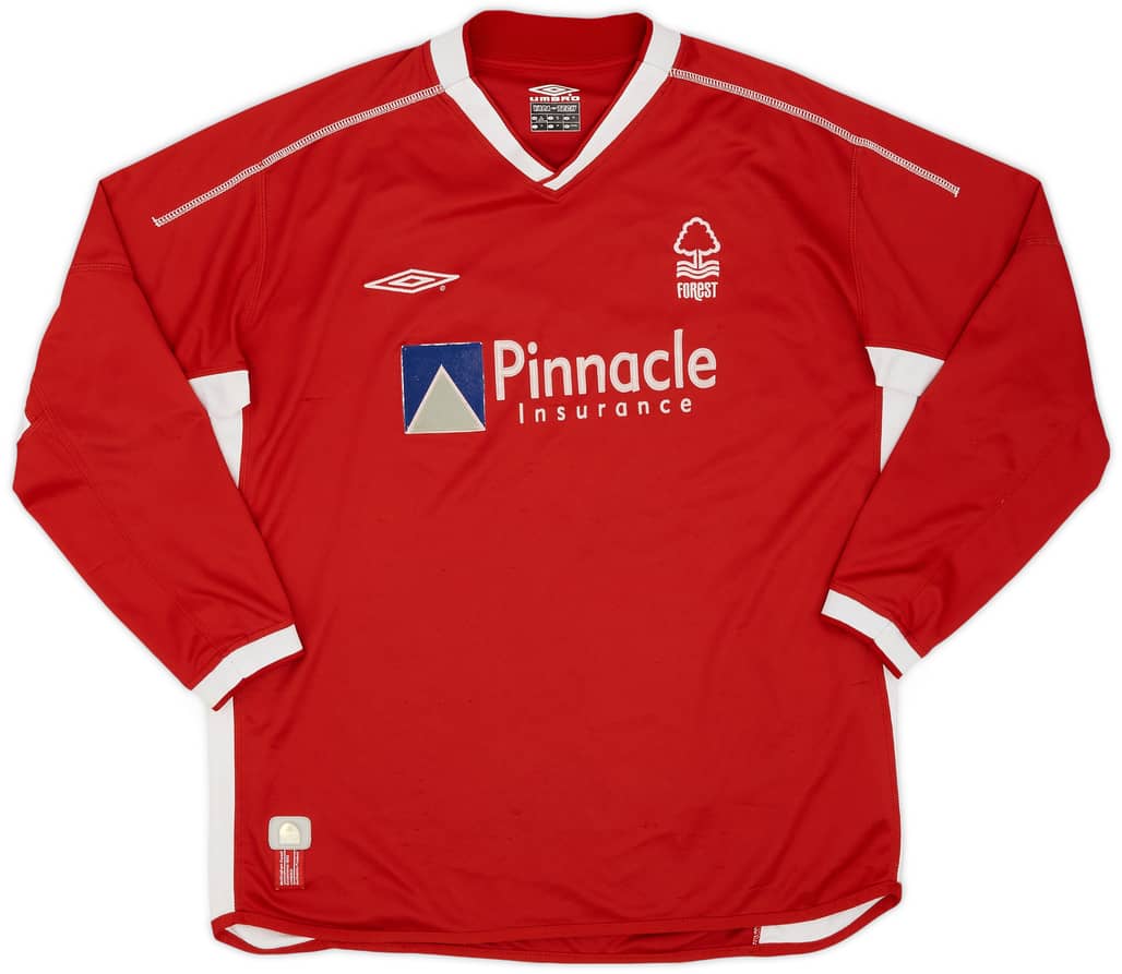 2002-03 Nottingham Forest Home L/S Shirt - 6/10 - (XL)