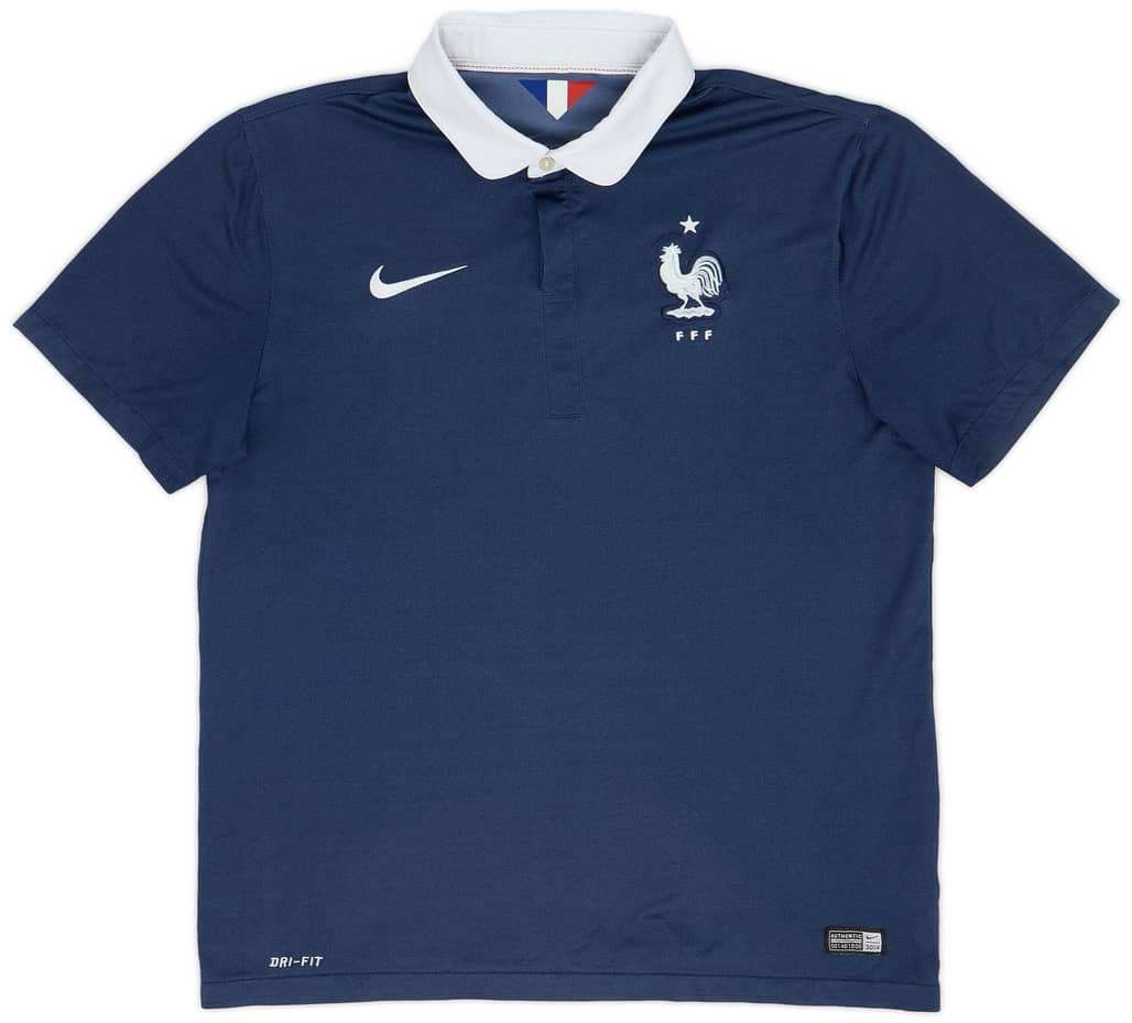 2014-15 France Home Shirt - 9/10 - (L)
