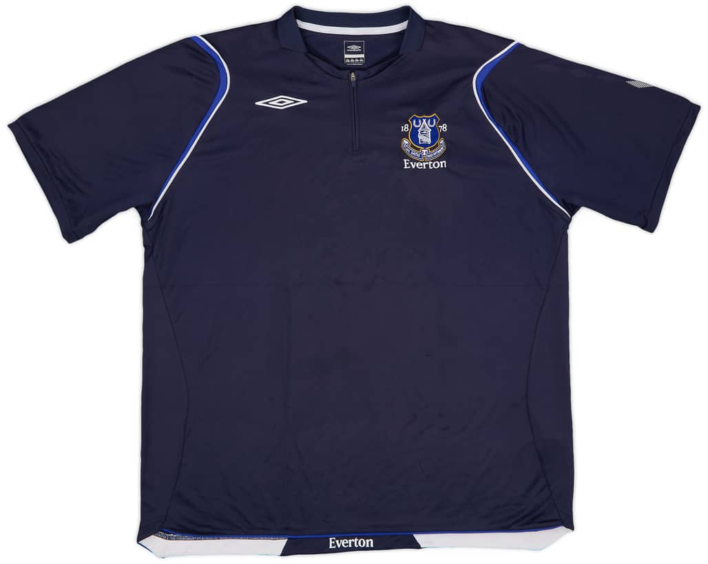 2006-07 Everton Umbro 1/4 Zip Training Polo - 9/10 - (XXL)