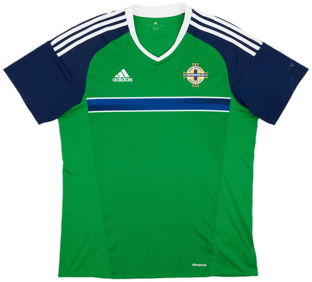 2016-17 Northern Ireland Home Shirt - 8/10 - (L)