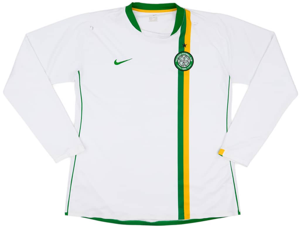 2006-08 Celtic Player Issue European L/S Shirt - 8/10 - (XL)