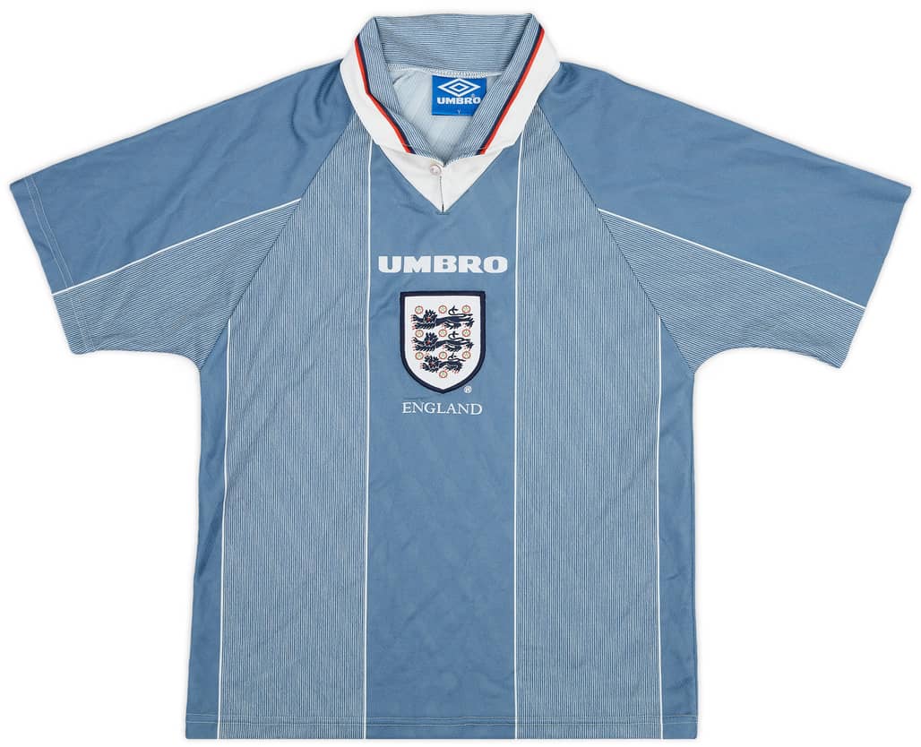 1996-97 England Away Shirt - 8/10 - (Y)