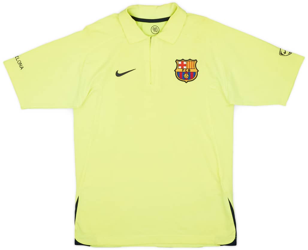 2005-06 Barcelona Nike 1/4 Zip Polo - 7/10 - (S)