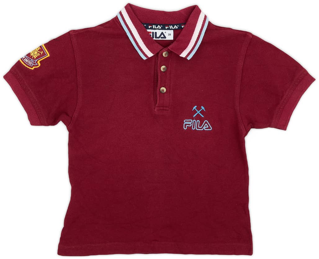 1999-01 West Ham Fila Polo Shirt - 7/10 - (S.Boys)