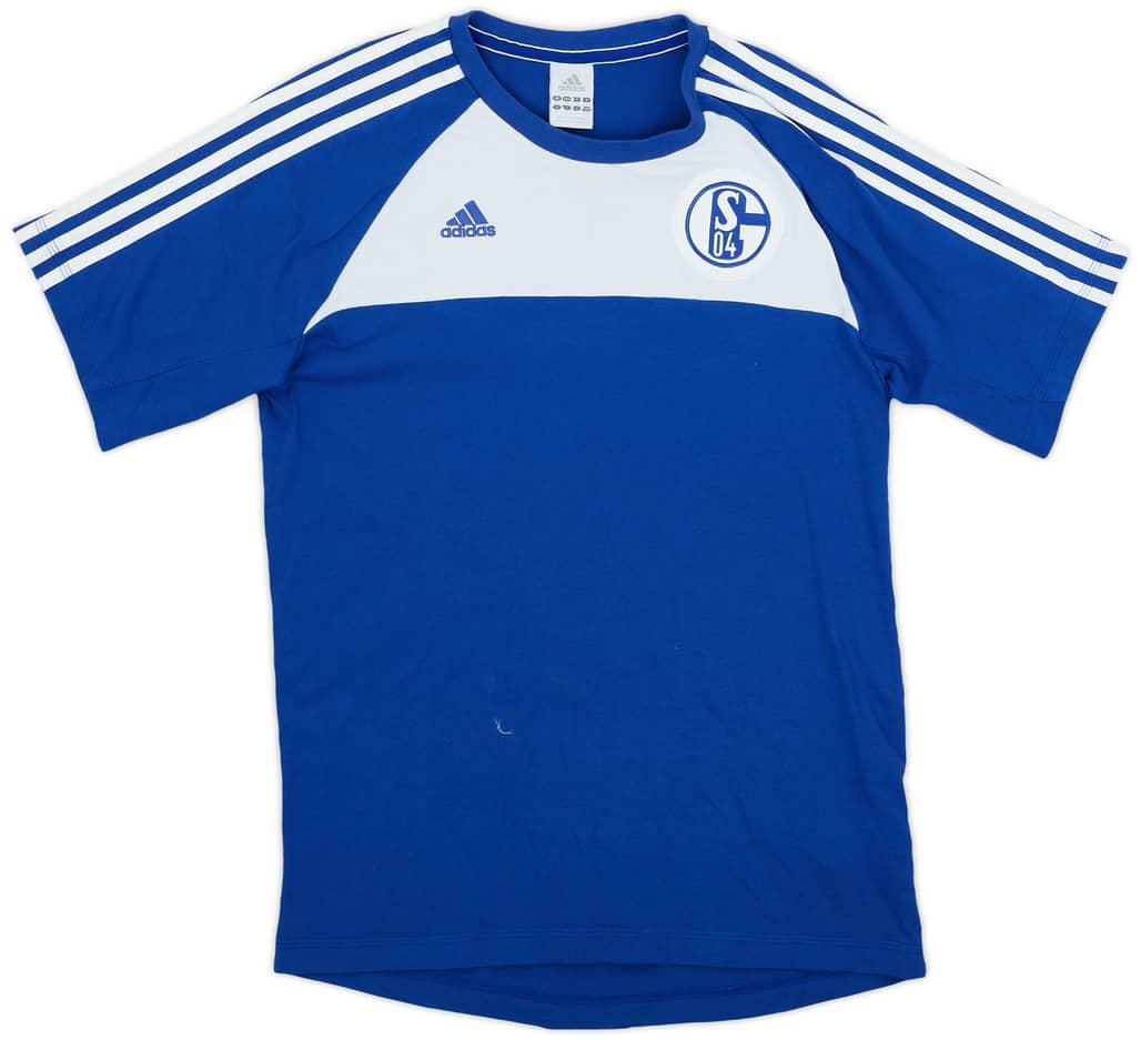 2012-13 Schalke adidas Cotton Training Shirt - 8/10 - (M)