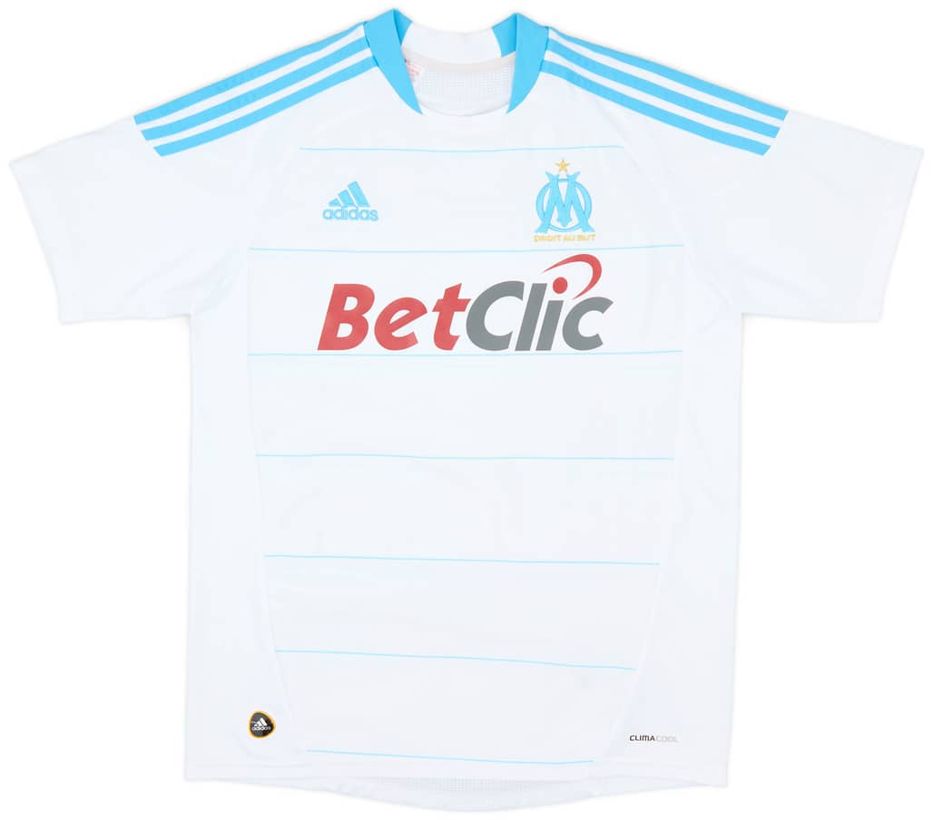 2010-11 Olympique Marseille Home Shirt - 9/10 - (XL.Boys)