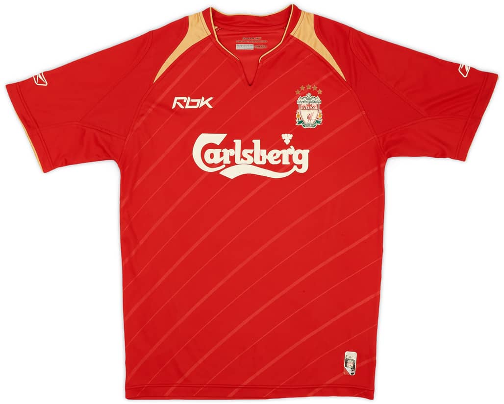 2005-06 Liverpool CL Home Shirt - 5/10 - (S)