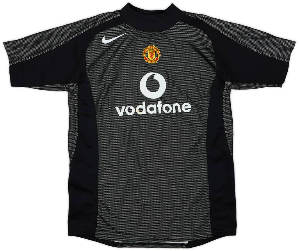 2004-05 Manchester United GK S/S Shirt - 7/10 - (L.Boys)