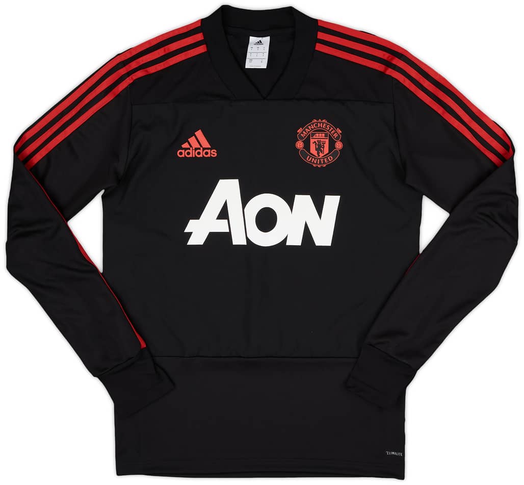 2018-19 Manchester United adidas Sweat Top - 8/10 - (S)