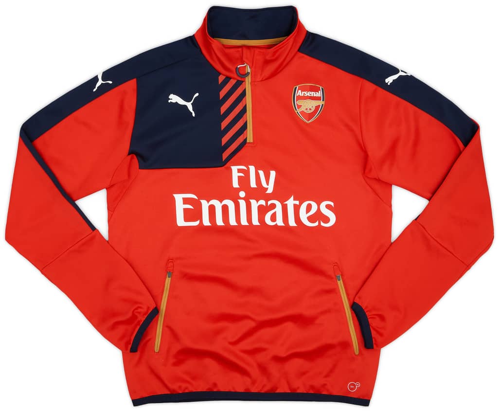 2015-16 Arsenal Puma 1/4 Zip Drill Top - 8/10 - (M)