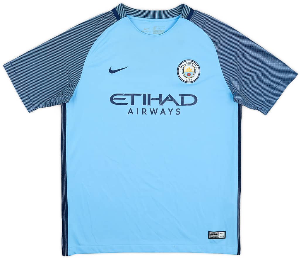 2016-17 Manchester City Home Shirt - 6/10 - (XL.Boys)